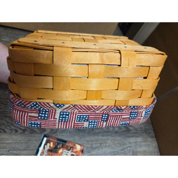 Longaberger 1996 Father's Day Address Basket Liner Plastic Protector 18546 USA - Picture 6 of 8